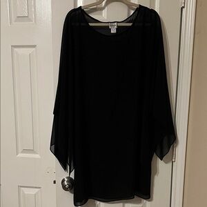 Chico's Black Sheer Blouse